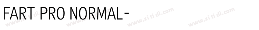 FART PRO NORMAL字体转换